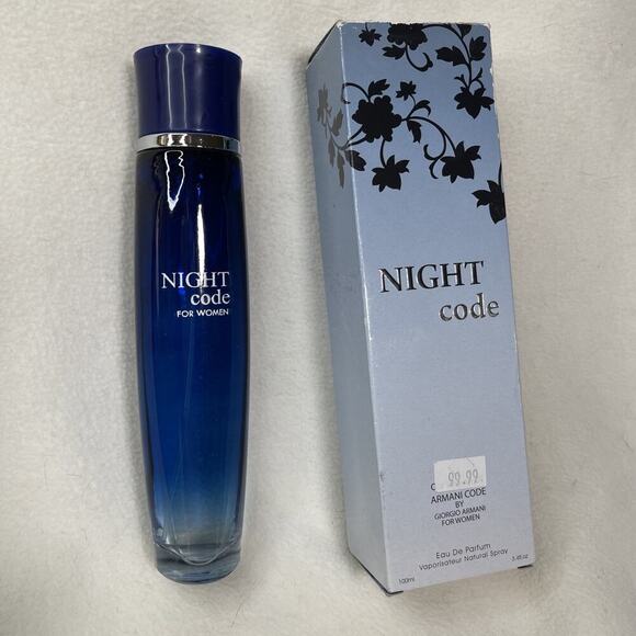 Vintage- NIB- Armani Night Code Eau de Parfum 3.4 Fl Oz.- LAST ONE LEFT - Picture 1 of 4